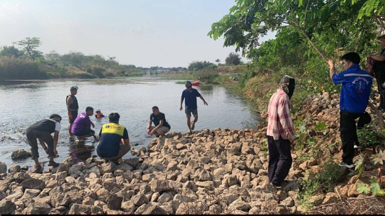 ลำปาง  ลงงมหอยหลังฝายแม่น้ำจางจมน้ำดับ